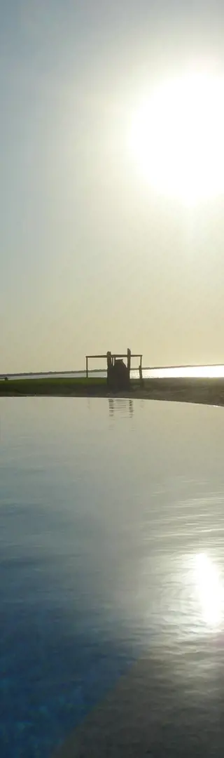 Abendstimmung am Pool